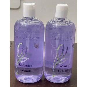 2x Crabtree Evelyn LAVENDER Bath & Shower Gel 16.9 oz each Bottles